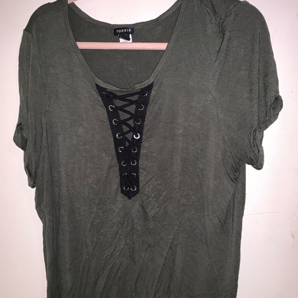 Torrid Cross Front Top